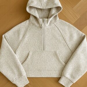 Lululemon Scuba Oversized Half-Zip Hoodie – Lined Leopard – *discontinued color*